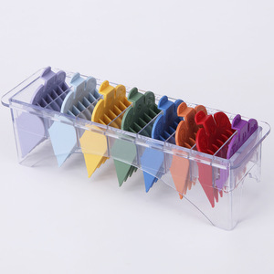 Juego de peines ajustables de 8 piezas Guangzhou Playboy para cortapelos, peines coloridos para hombres, herramientas de peinado. - Product Image 1