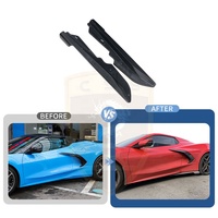 Jupes latérales en fibre de carbone style OEM pour Chevrolet Corvette C8 Stingray 2020-2024 Kit carrosserie Z51 Pièces automobiles