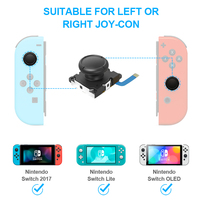Manette analogique 3D améliorée de remplacement pour Nintendo Switch, Switch Lite ou OLED (Joy-Con gauche ou droit)