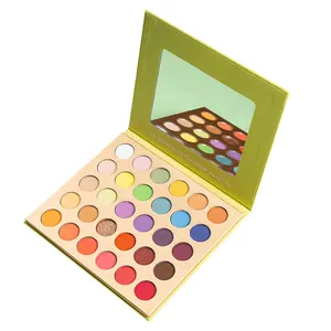 Groothandel Geel Oogschaduw Ster Kristal Oogschaduw Glanzende Oogschaduw Custom Eyeshadow Palette Met Foto 'S En Namen