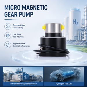 1.6MPa ปั๊มเกียร์แม่เหล็กแรงดันสูงมอเตอร์แบบไร้แปรงถ่าน24V DC แบบวัดความแม่นยำ316L การถ่ายเทของเหลวทำจากสเตนเลสสตีล - Product Image 1