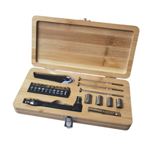 Ensemble de 20 outils à main en acier au carbone pour la maison avec étui rigide et porte-embouts OEM - Product Image 4