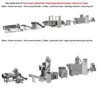 Ligne de production automatique de fritures industrielles, machine à frire pour les collations, les chips et les nuggets