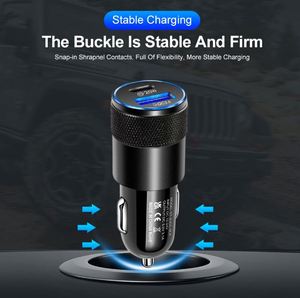 3.1A USB PD QC3.0 18W ABS Car Charger with USB + Type-C Ports for Phone & Laptop-Wholesale - Product Image 3