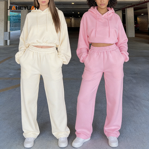 Set di Felpe con Cappuccio <span class=keywords><strong>Oversize</strong></span> da 340 Grammi per <span class=keywords><strong>Donna</strong></span>, NUOVO Completo Invernale in <span class=keywords><strong>Pile</strong></span> Plus Size, Tuta Sportiva a Maniche Lunghe - Product Image 2