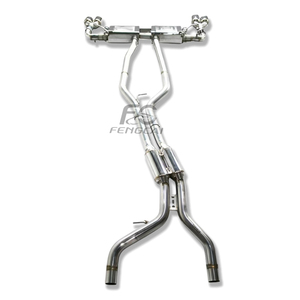 Système d'échappement Catback de haute qualité avec valve pour <span class=keywords><strong>Porsche</strong></span> <span class=keywords><strong>Cayenne</strong></span> 958 3.0T 3.6T 2014-2017 – Amélioration du son sportif - Product Image 2