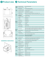 Medidor de Panel Trifásico de Alta Potencia, Precisión 0.2, Clase 6000A, Corriente Máxima, Medición de Parámetros, Pantalla LCD Grande, Expandible RS485