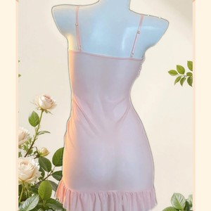 Camisola de lencería Golden Shuttle Fun, vestido de corte bajo, ropa de dormir suave de gasa sin mangas para mujer 8116 - Product Image 2