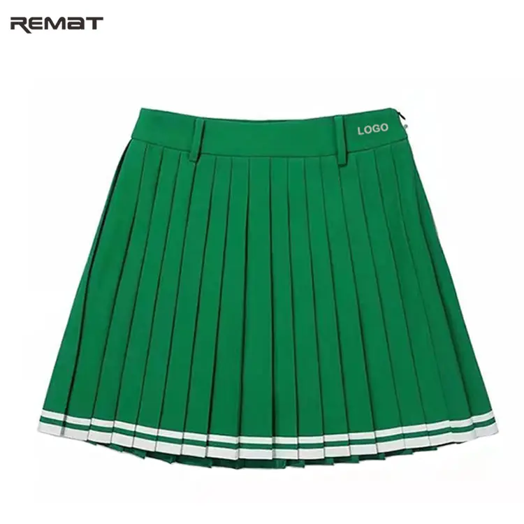 Golf Skirt Solid Color Professional Golf Skirt For Women Hot Sale Tennis Skirt Branding With Private Label Logo