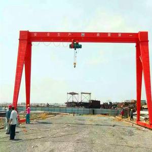 Grúa Pórtico Eléctrica Mingdao de 5 Toneladas con Caja de Cambios, Viga Única de 10 m de Alcance y Diseño Portátil para Logística de Taller - Product Image 1