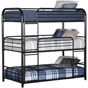 Lits superposés triples en métal de haute qualité pour adultes et enfants, adaptés aux dortoirs, avec trois couchages - Product Image 5