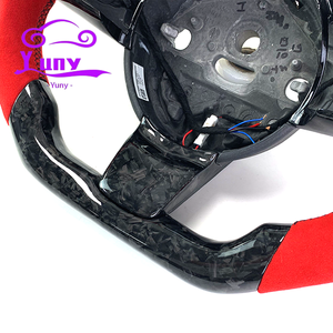 Accessoires d'intérieur costume pour <span class=keywords><strong>Jaguar</strong></span> XE XF XJL F-Type R S coupé personnalisé en fibre de carbone forgé voitures volant LED personnalisation - Product Image 3