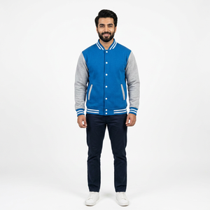 2025Oem Heavy Embroidery Plain Custom Boys Varsity <b>Jackets</b> Sublimation Cotton Bulk <b>Red</b> Kids Varsity <b>Jackets</b> - Product Image 1