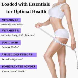 Gomitas de Vinagre de Sidra de Manzana OEM con Vitamina B, Ácido Fólico e Ioduro, Aumentan la Potencia Antioxidante, Promueven la Salud Digestiva - Product Image 3