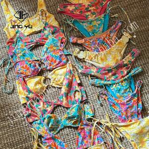 Fabricante de Bikinis Personalizados, Nueva Colección 2024, Venta Caliente, MOQ Bajo 50, Bikini de Diseño Ecológico al por Mayor, Bikini Personalizado con Diseño de Concha - Product Image 1