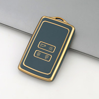 Nouveau manchon de couverture de porte-clés de voiture en TPU pour Renault 4 boutons étui à clés intelligent manchon de protection en TPU souple