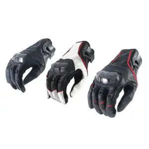 Подгонянные дышащие перчатки из углеродного волокна с длинным экраном для мотоцикла с сенсорным и длинным пальцем для зимних гонок Нескользящие защитные перчатки