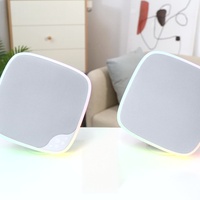Haut-parleurs LED RGB doubles de 3 pouces de haute qualité 30W DC pour systèmes de sonorisation intérieurs, musique d'ambiance, maison/centres commerciaux