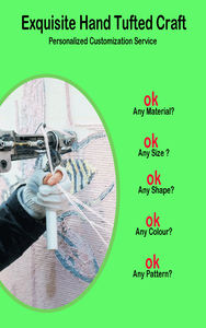 Tappeto e Moquette Tradizionale Floreale Intagliato a Mano 100% Lana a Pelo Alto Antiscivolo - Vendita Diretta dalla Fabbrica - Product Image 4