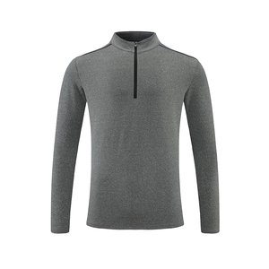 <b>Men's</b> Winter Quarter <b>Zip</b> Slim Fit Long Sleeve Print Sweatshirt with Pocket Stand Collar Woven Fabric Lightweight Hip Hop Style - Product Image 1