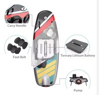 Planche de surf électrique hydrofoil en fibre de carbone haute performance 72v, contrôle intelligent, accélération ultra-rapide, sac inclus pour enfants