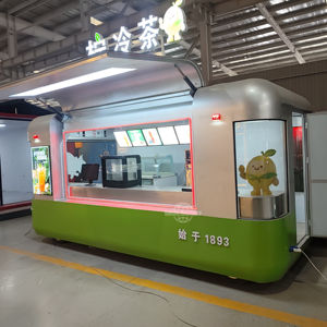 Remolque de Comida Pequeño de Acero Inoxidable con Cocina Completa, Resistente a la Oxidación, para Comida Rápida y Aperitivos, Aventuras de Catering al Aire Libre - Product Image 1