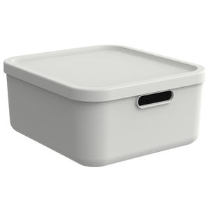 ALBULA LIGHT MULTI BOX CONTAINER WHITE MISTLETOE 39.5X35.5 H. 17.7CM 20LT - Product Image 1