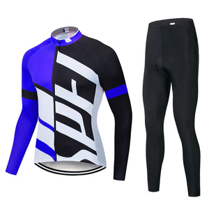 Personalizado hombre mujer ciclismo <span class=keywords><strong>ropa</strong></span> fabricantes ciclismo Jersey bicicleta <span class=keywords><strong>de</strong></span> <span class=keywords><strong>carretera</strong></span> manga larga Jersey y pantalón - Product Image 3