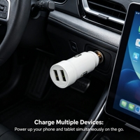 Chargeur de voiture USB haute fréquence conventionnel, chargeur rapide pour téléphone, populaire et très vendu au quotidien