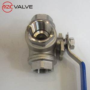 Manuel <span class=keywords><strong>3</strong></span> yollu 304 küresel vana kolu işletilen - Product Image 5