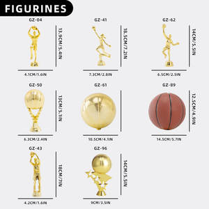 थोक अनुकूलित बास्केटबॉल ट्रॉफी और पदक विजेता के लिए बड़े प्लास्टिक बास्केटबॉल प्रतिमा ट्रॉफी - Product Image 5