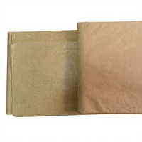 Papier kraft côtelé jaune 28 g/m² résistant à l'humidité, personnalisé OEM, avec pâte de bois vierge