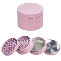 71 personnalisé antiadhésif 4 couches revêtement de peinture en caoutchouc broyeur d'herbes en alliage de zinc concasseur briquets et accessoire pour fumer