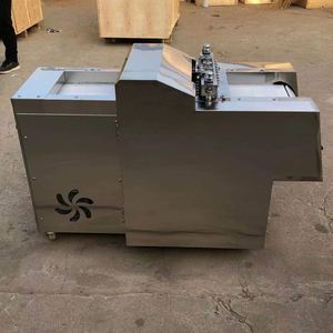 Machine à découper la <span class=keywords><strong>viande</strong></span> de chèvre, de poulet et de porc électrique automatique certifiée <span class=keywords><strong>Halal</strong></span> pour la restauration islamique et les boutiques de barbecue au mouton - Product Image 1