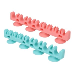 Organizador de Brochas de Maquillaje de Silicona, Soporte para Brochas de Maquillaje con Función de Succión para Limpieza - Product Image 4
