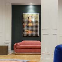 Décoration d'intérieur JZ, œuvre d'art abstraite 3D faite à la main, Mona Lisa, mosaïque acrylique, art mural, peinture de portrait