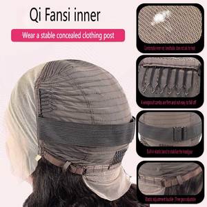 Parrucca senza cuciture più venduta parrucca frontale in pizzo parrucca frontale piena testa <span class=keywords><strong>capelli</strong></span> umani - Product Image 6