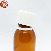 Bouchon CR de liquide oral en plastique résistant à la température de 28mm pour bouteille en verre ambré avec caractéristiques anti-trempe