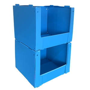Foldable stackable plastic warehouse corrugated storage boxes picking bins clothes bin pick bins