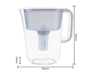 Caraffa Filtrante per Acqua Alcalina con Ozono Haley 3.5L, in Plastica Premium Trasparente, Manuale, Ecologica, Portatile per Uso Domestico - Product Image 1