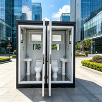 Cabine de toilettes préfabriquée portable à prix abordable, mini-abri de camping, douche, siège de toilette, toilettes à la turque, salle de bain mobile