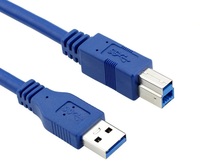Cable de Impresora USB 3.0 DFX con Blindaje de PVC, 1.8m, 5Gbps, USB A a B Macho, Cable de Datos para Impresoras, Computadoras y Escáneres