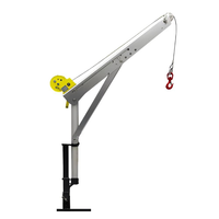 Mini grue à flèche manuelle 400-800 kg, pliable, en alliage d'aluminium léger, grue pour camionnette, treuil électrique portable