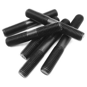Xin Wanxin Vis à filetage intégral 35CrMo Grade 10.9 Oxyde noir Double extrémité pour brides de tuyauterie haute pression - Product Image 1