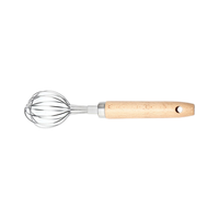 RONG DE Fouet manuel en acier inoxydable pour la pâtisserie, avec manche en hêtre, compatible lave-vaisselle, vente en gros