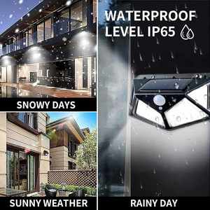 High Quality 100 <b>LED</b> AAA Battery Solar Wall Garden Lamp Waterproof IP65 <b>Light</b> <b>Sensor</b> Outdoor Powered Lighting Warm White - Product Image 3
