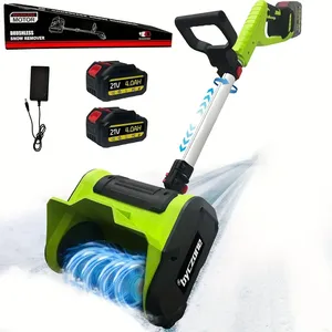 Ensemble de chasse-neige <span class=keywords><strong>sans</strong></span> <span class=keywords><strong>fil</strong></span> 21V <span class=keywords><strong>Pelle</strong></span> à neige <span class=keywords><strong>électrique</strong></span> de 13.5 pouces avec volant pour un contrôle facile jusqu'à 20 pieds de portée de lancer - Product Image 1