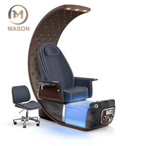 Fauteuil de pédicure professionnel europé<span class=keywords><strong>en</strong></span> réglable pour spa et salon de manucure - Design à dossier haut, massage par vibration intégrale automatique - Product Image 3