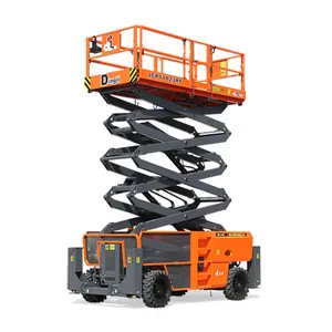 Hàng Đôi Telescopic Boom Thủy Lực Trên Không Lồng 12M 14M JCPT1412AC Scissor Lift