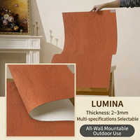 Carrelage mural souple en pierre de 3 mm, ignifuge A2, imperméable, pour la décoration de murs courbes et de colonnes